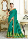 Rama Green Colour Latest Designer Fancy Wedding Wear Designer Cord Embroidery Work Heavy Saree Collection 10113
